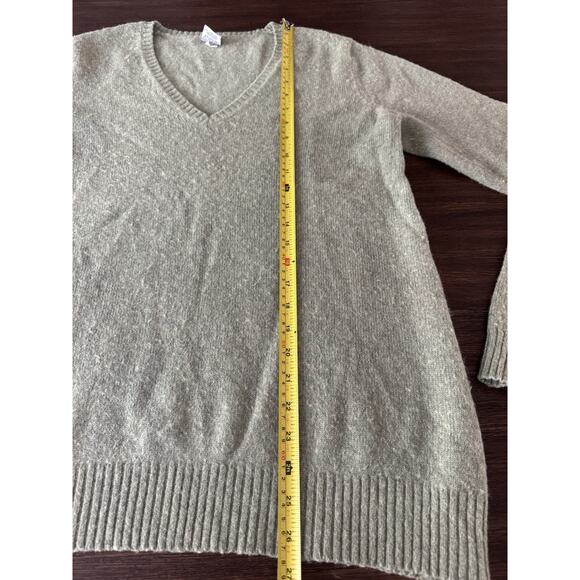 Maternity Sweater Wool Green Lambswool Rustic Old Navy L - Picture 6 of 7